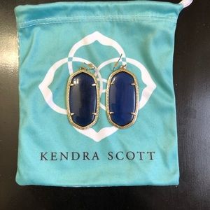 Kendra Scott Navy Stone Earrings